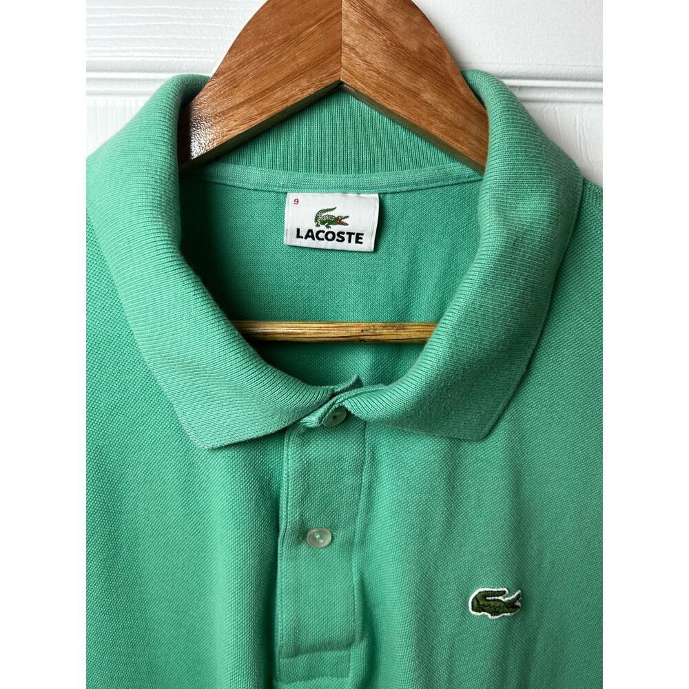 Lacoste Men's Size 9 (French Sizing) Polo Green 100% Cotton Shirt